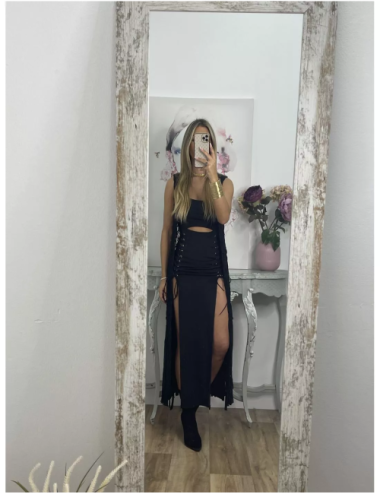 CHALECO REVERSIBLE DE PELO Color: NEGRO Talla: 3XL